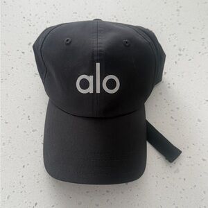 Alo Black Baseball Cap - performance off duty
